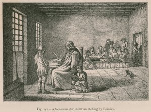 En skolmästare, efter en etsning av Boissieu av French School
