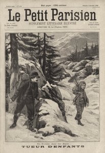 En barnmördare i Alperna: en italiensk man som väntar på att mörda en pojke som han hade gått med på att hjälpa till att korsa det snötäckta passet vid Col de l