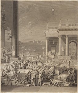 En scen för Encyclopaedia Britannica av French School