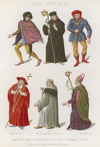 Abbot, överhärolden, kardinal, kanon och biskop av French School