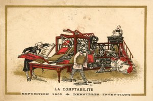Bokföring (chromolitho) av French School