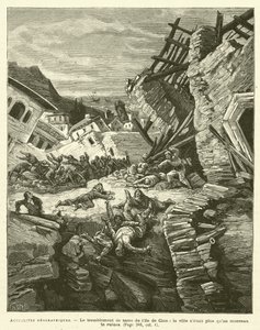 Geografiska nyheter (gravyr) av French School