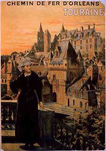 Annons för "Touraine", av Orleans Railway (färg litho) av French School