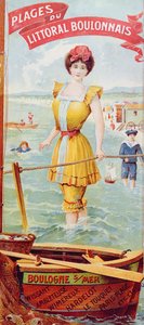 Reklam för stränderna längs Boulognekusten. c.1905