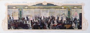 Annons för invigning av nya byggnader på det parisiska varuhuset Printemps, 1910 av French School
