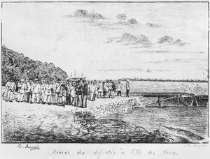 Album av Isle of Pines, Deporterades ankomst, 1877 av French School