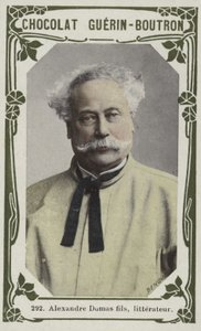 Alexandre Dumas fils, litterateur (färgad bild) av French School