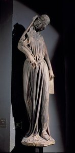 Allegorisk figur av synagogan, från katedralens södra korsarmsportal, ca 1230 (se även 177966) av French School