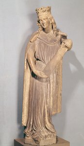 Allegorisk figur av den lilla kyrkan, från Strasbourgs katedral av French School