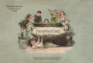 Falieres Phosphatine Alphabet (färg litho) av French School