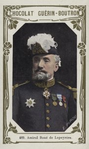 Amiral Boue de Lapeyrere (färgad bild) av French School