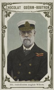 Brittisk amiral Wilson (färgad bild) av French School
