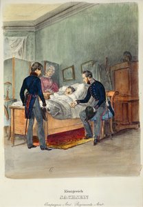 En arméläkare i kungariket Sachsen, ca 1840 av French School