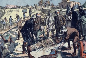 En engelsk mission upptäcker Tin Hinans grav, Algeriet av French School