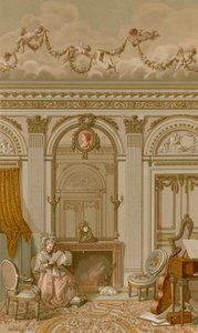 En interiör under Ludvig XVI:s regeringstid av French School