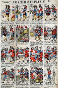 Ett äventyr av Jean Bart (1650 - 1702), fransk kapare. Epinal avbildning från slutet av 1800-talet. av French School