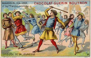 Ett avsnitt från Bertrand du Guesclins ungdom, Frankrikes konstapel av French School