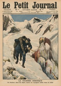 O se taamilosaga totoa, o se tagata meli Alpine na laveaʻiina se tagata faimalaga na mau i le kiona, ata pito i luma o le 