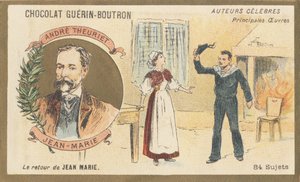 André Theuriet (1833-1907), fransk poet, romanförfattare och dramatiker, författare till "Jean-Marie", drama (1872) av French School