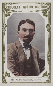 Andre Beaumont, flygare (färgad bild) av French School