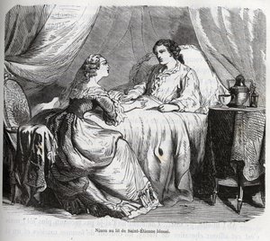Anne Ninon""" av Enclo (eller Ninon de Lenclos eller Ninon de Lanclos av French School