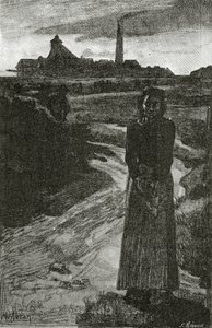 Anzin, 1800-talet (bw gravyr) av French School