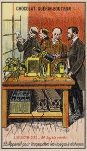 Apparat för att överföra bilder över avstånd (chromolitho) av French School