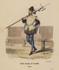 Skotsk Archer of the Guard av French School
