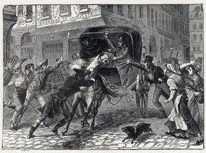 Arrestering av Georges Cadoudal (1771-1804), en chefschouan under Vendeekrigen, 9 mars av French School