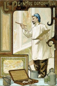 Hantverkare: målaren dekoratör - Chromo. av French School