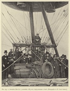 Fri uppstigning den 17 november 1889 med tjugo personer ombord av French School