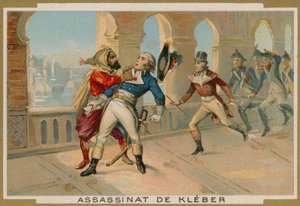 Mordet på Jean-Baptiste Kleber, befälhavare för franska trupper i Egypten, Kairo, 1800 av French School