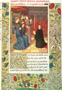 Atlas Ms Fr.2679 f.377 Jacques Coeur (c.1395-1456) före Karl VII (1403-61) c.1390-1453 av French School