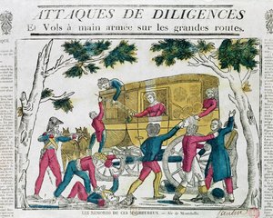 Attack mot flit från Paris till Lyon den 25 juli 1822 av French School