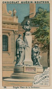 Auguste Comte, filosof, 1798-1857, uppförd Place de la Sorbonne av French School