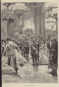 Bal på Vinterpalatset (gravyr) av French School