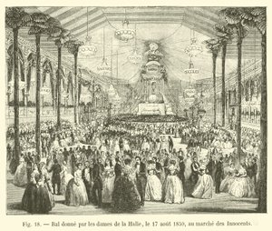 Bal ges av damerna i Halle, 17 augusti 1850, vid de oskyldigas marsch av French School