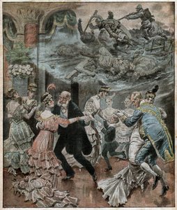 Bal i Berlin 1916 (tryck) av French School