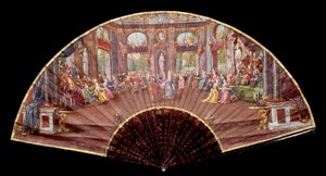 Balscen vid Ludvig XIV:s hov (1638-1715) 1700-tal fan Paris, Dekorativ konst av French School