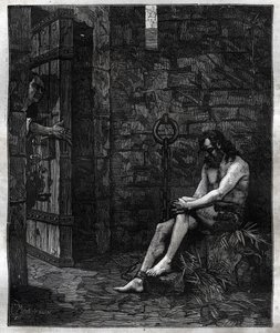 Balufeau fängslad i Bastiljen av Ludvig XIII - Ludvig XIII (1601-1643) nöjde sig med att få Jacques Baloufeau, dit de Saint-Angel (Saint Ängel) placerad till Bastiljen - i "Paris a travers les centuries"" av French School
