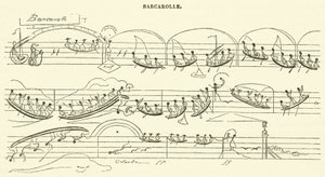 Barcarolle (gravyr) av French School