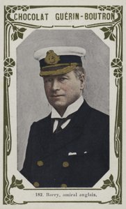Barry, brittisk amiral (färgad bild) av French School