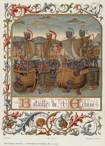 Battle of the Lock (chromolitho) av French School
