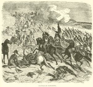Slaget vid Borodino (gravyr) av French School