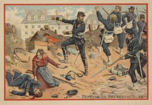 Slaget vid Chateaudun, 1870 av French School