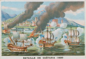Slaget vid Guetaria, 1638 av French School
