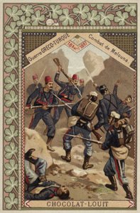 Slaget vid Melouna, grekisk-turkiska kriget, 18 april 1897 av French School