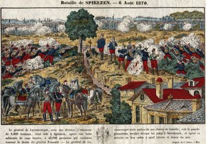 Slaget vid Spicheren den 6 augusti av French School