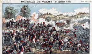 Slaget vid Valmy den 20 september av French School