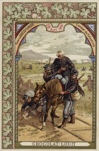 Slaget vid Velestino, grekisk-turkiska kriget, 28 april 1897 av French School